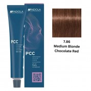 INDOLA PCC PERMANENT COLOR 7.86 – MEDIUM BLONDE CHOCOLATE RED 60 ML