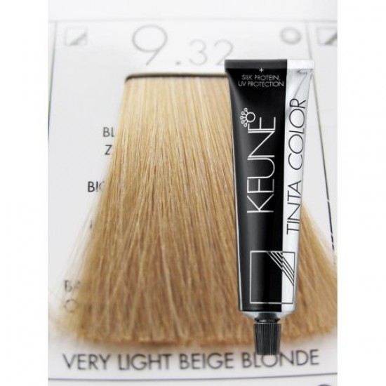 KEUNE TINTA COLOR 9.32- VERY LIGHT BLONDE GOLDEN PEARL 60 ML
