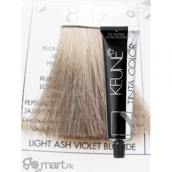 KEUNE TINTA COLOR 8.17- LIGHT BLONDE ASH VIOLET 60 ML