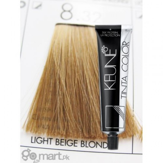 KEUNE TINTA COLOR 8.32- LIGHT BLONDE GOLDEN PEARL 60 ML