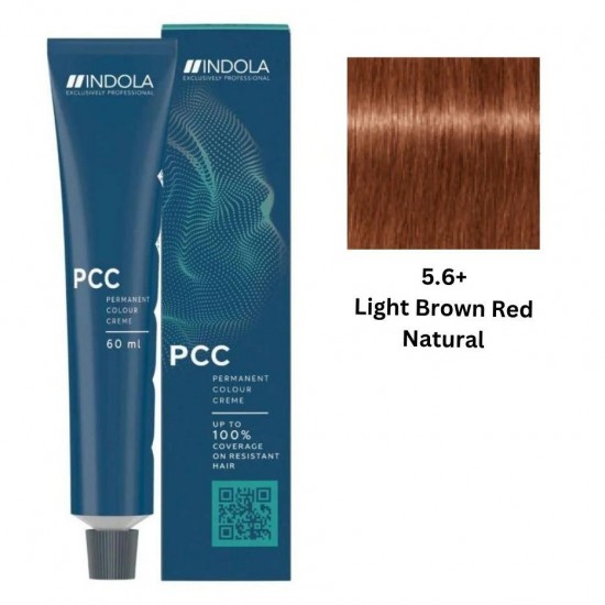 INDOLA PCC PERMANENT COLOR  5.6+ – LIGHT BROWN RED NATURAL INTENSE 60 ML