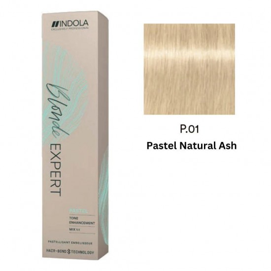 INDOLA PERMANENT COLOR BLONDE EXPERT P.01 – PASTEL NATURAL ASH  60 ML