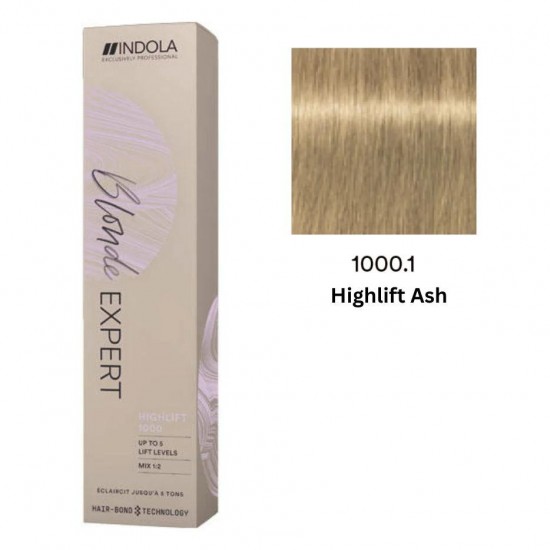 INDOLA PERMANENT COLOR BLONDE EXPERT 1000.1 – HIGHLIFT BLONDE ASH  60 ML