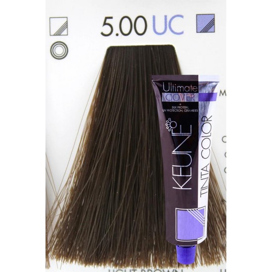 KEUNE TINTA COLOR UC 5.00- LIGHT BROWN ULTIMATE COVER 60 ML