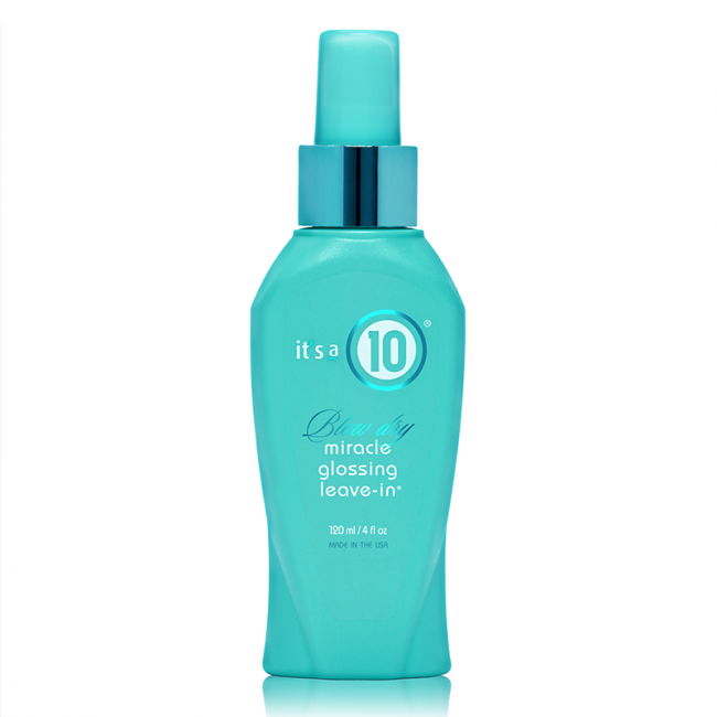 IT’S A 10 BLOW DRY GLOSSING LEAVE IN 120 ML