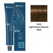 INDOLA PCC PERMANENT COLOR  5.03 – LIGHT BROWN NATURAL GOLD 60 ML