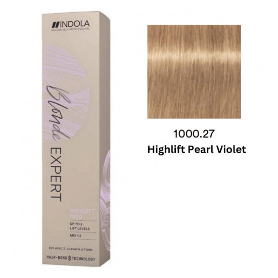 INDOLA PERMANENT COLOR BLONDE EXPERT 1000.27 – HIGHLIFT BLONDE PEARL  VIOLET 60 ML
