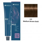 INDOLA PCC PERMANENT COLOR 4.3 – MEDIUM BROWN GOLD 60 ML