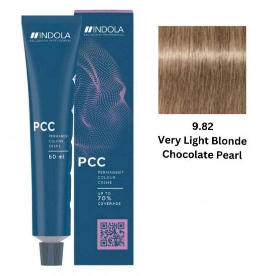 INDOLA PCC PERMANENT COLOR 9.82 – VERY LIGHT BLONDE CHOCOLATE PEARL 60 ML