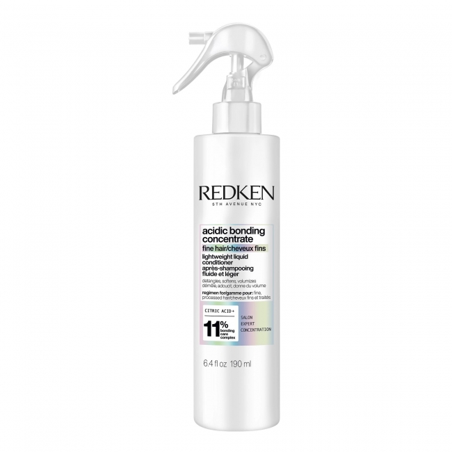 Redken NYC Acidic Bonding Concentrate Lightweight Liquid Conditioner лесен течен балсам за оштетена коса и испукани влакна 190мл