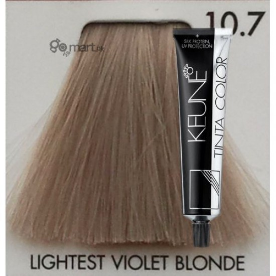 KEUNE TINTA COLOR 10.7- LIGHTEST BLONDE VIOLET 60 ML