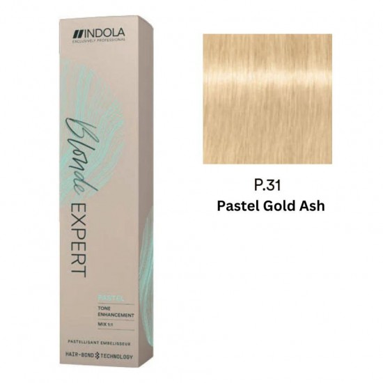 INDOLA PERMANENT COLOR BLONDE EXPERT P.31 – PASTEL GOLD ASH  60 ML