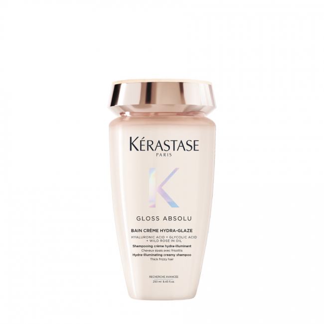 Kérastase Gloss Absolu Bain Crème Hydra-Glaze Anti-Frizz Shampoo шампон со висока сјајност за нормална до густа коса склона кон frizz