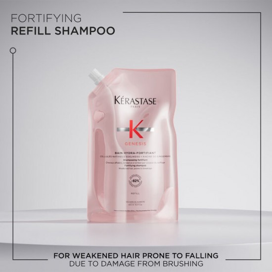 Kérastase Genesis Bain Hydra-Fortifiant зацврстувачки шампон за нормална до масна слаба коса склона кон опаѓање – Refill 500мл