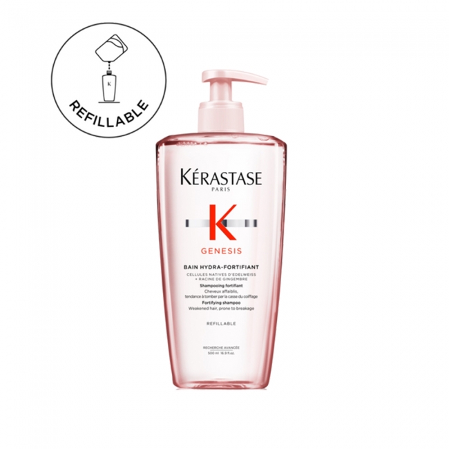 Kérastase Genesis Bain Hydra-Fortifiant зацврстувачки шампон за нормална до масна слаба коса склона кон опаѓање 500мл