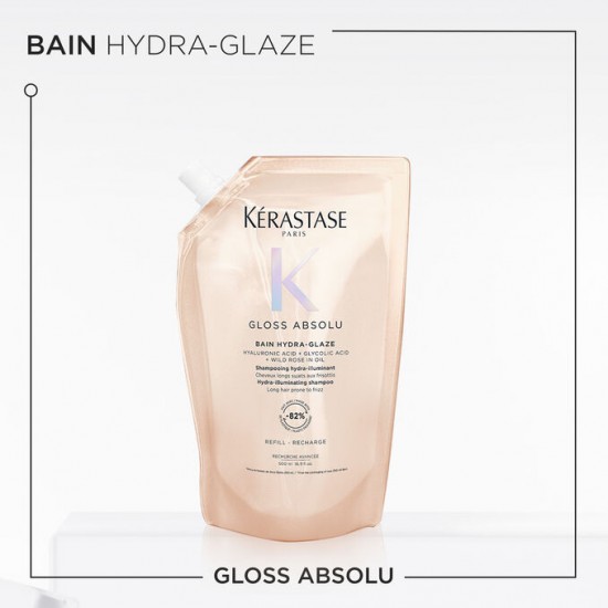 Kérastase Bain Hydra-Glaze хидрирачки осветлувачки шампон за долга коса склона кон frizz – Refill 500мл