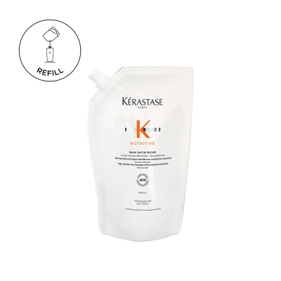 Kérastase Nutritive Bain Satin Riche високонутритивен богат шампон со есенцијални нутриенти за многу сува коса – Refill 500мл
