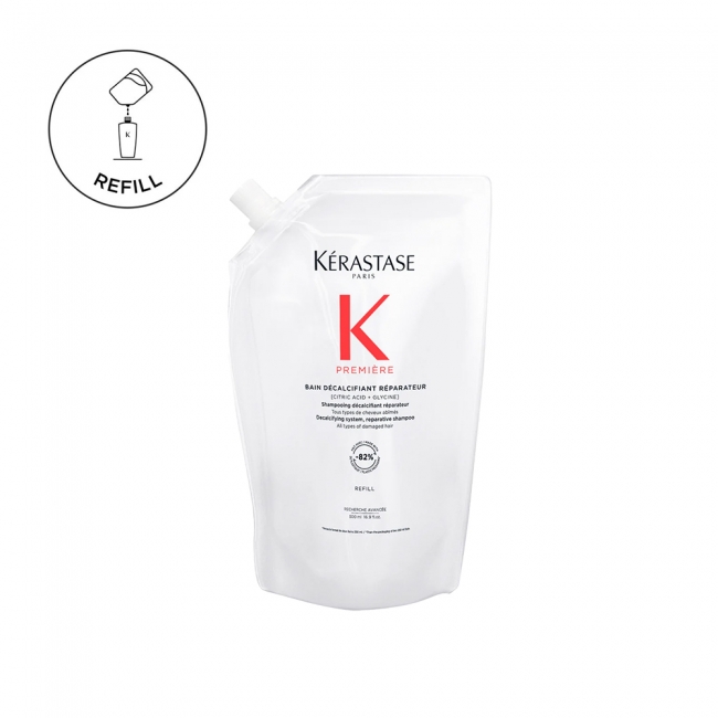 Kérastase Première Bain Décalcifiant Réparateur декалцифицирачки шампон за обнова на сите типови оштетена коса – Refill 500мл