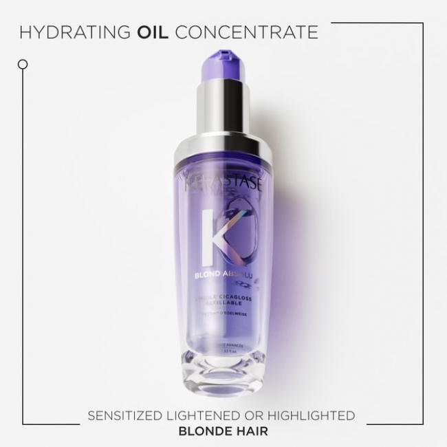 Kérastase Blond Absolu Cicagloss Hydrating Oil масло за хидратација и зацврстување на сите типови руса коса мл75