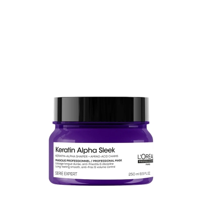 L’Оreal Professionnel Keratin Alpha Sleek професионална маска за долготрајна мазност и контрола на волуменот и frizz-от 250ml
