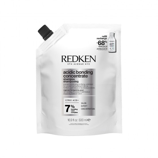 Redken NYC Acidic Bonding Concentrate шампон за оштетена коса и испукани влакна Refill 500ml