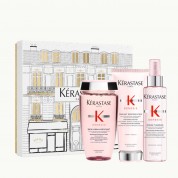 Kérastase Genesis Bain Hydra-Fortifiant зацврстувачки шампон за нормална до масна слаба коса склона кон опаѓање 250ml + Fondant Renforçateur зацврстувачки балсам 200ml + Défense Thermique спреј со термо заштита за слаба коса склона кон опаѓање 150ml