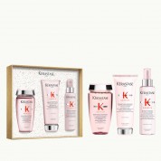 Kérastase Genesis Bain Hydra-Fortifiant зацврстувачки шампон за нормална до масна слаба коса склона кон опаѓање 250ml + Fondant Renforçateur зацврстувачки балсам 200ml + Défense Thermique спреј со термо заштита за слаба коса склона кон опаѓање 150ml