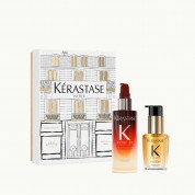 Kérastase Nutritive 8H Magic Night Serum високонутритивен ноќен серум за сува коса 90ml + Elixir Ultime L’Huile Originale Refillable масло за долготраен сјај и заштита на коса 30ml